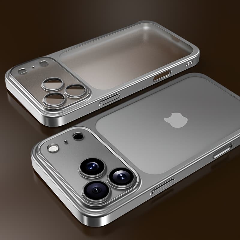 TEMU Phone Case - Luxury Transparent Matte Phone Case Compatible With Iphone 17 Pro Max Air 16 15 14 13 12 11 Pro Smooth Feel Clear With Lens Protector Cases Soft Bumper Shockproof Men Women Cover