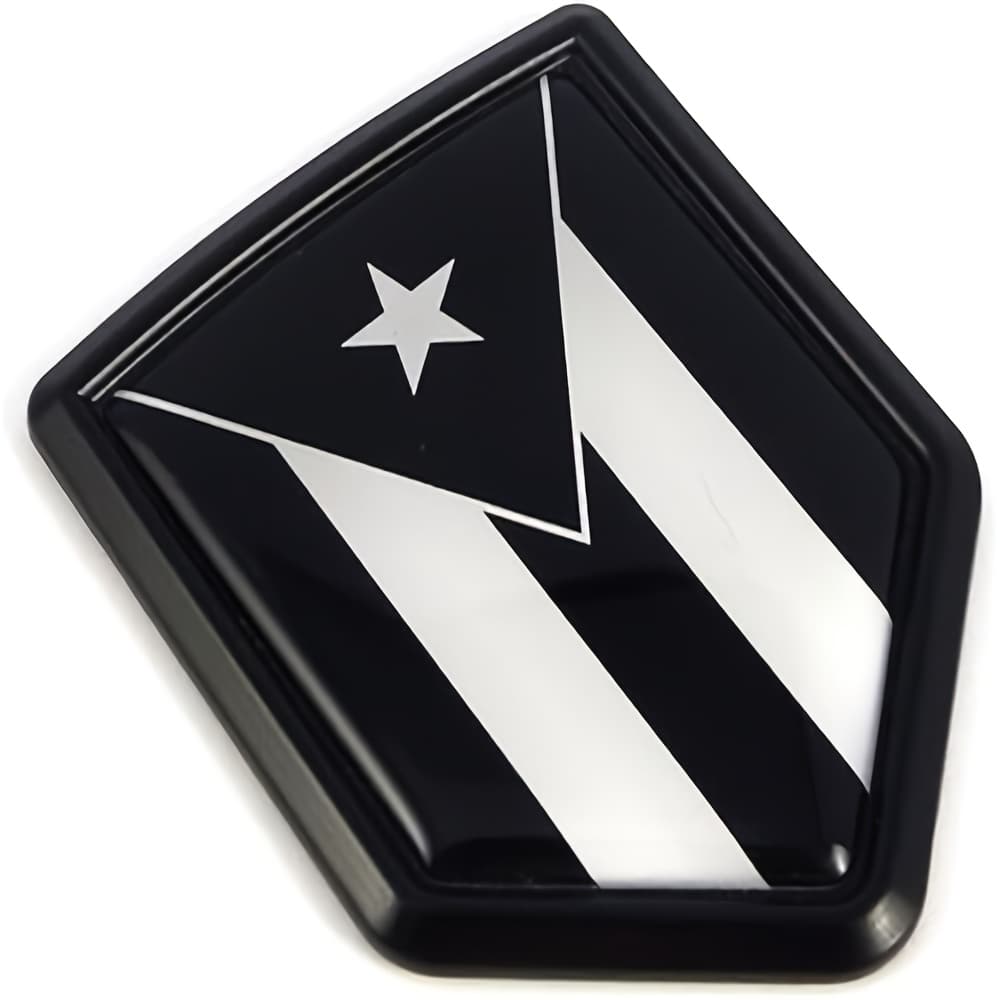 TEMU Puerto Black And Car Bike Decal Emblem For Cars Motorcycle Truck Vehicles Car Emblems