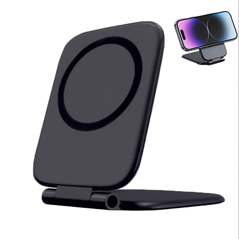TEMU 1pc Car Magnetic Phone Holder, Dual-sided , Ultra-thin Adjustable Phone Holder, Unisex Car Accessory, Compatible With All Phones, Dashboards, And Laptops