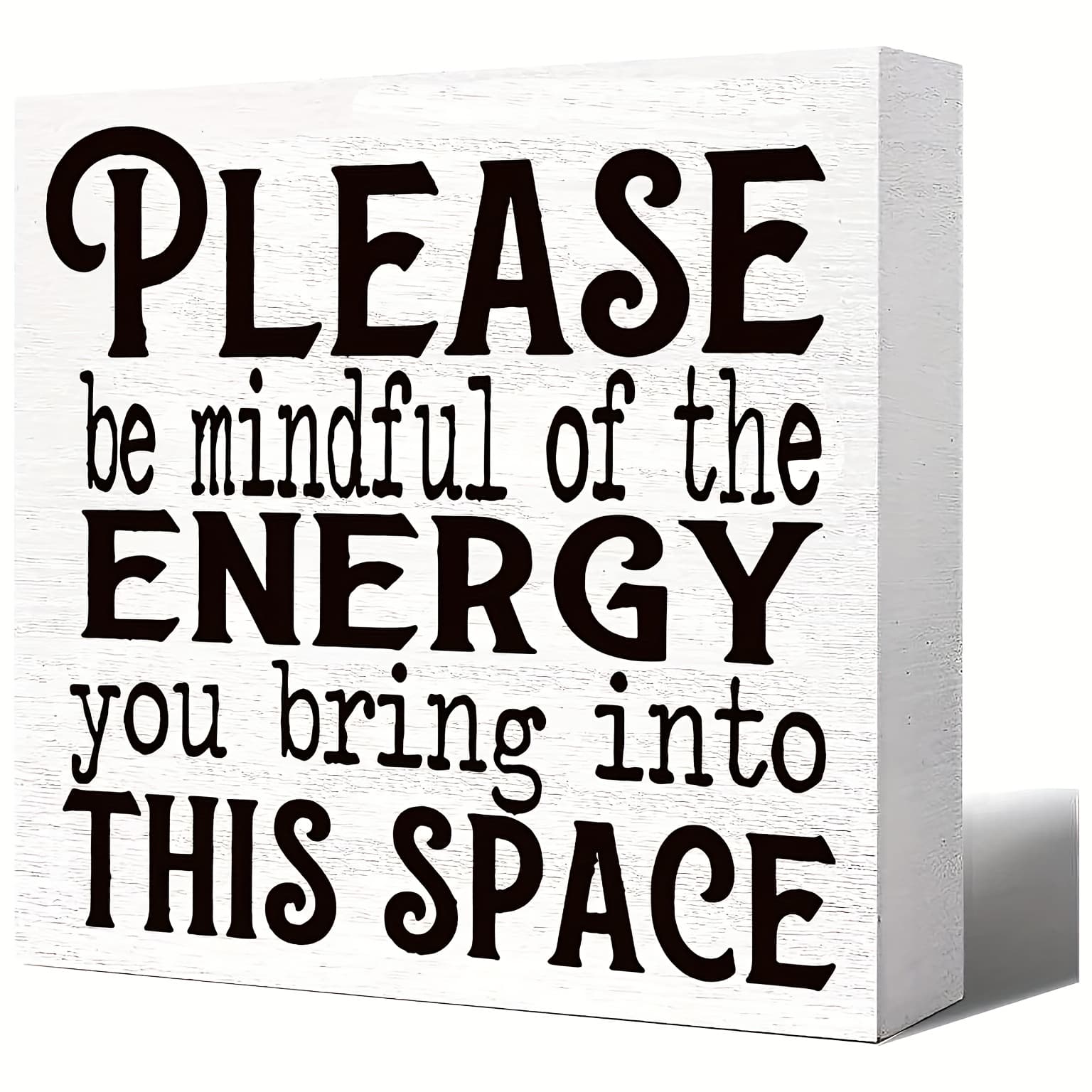 TEMU Bohemian Positive Energy Desk Decor - Pvc Motivational Sign Suitable For, Office Or - Uplifting Desktop Decoration With Positive Affirmations, Pvc Material & Style For Or Study Area