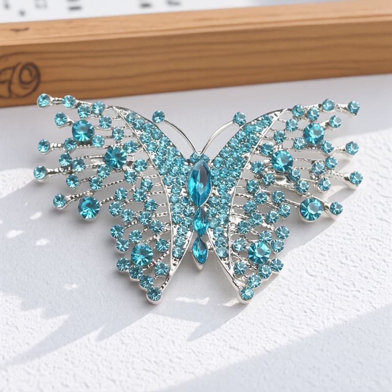 TEMU Vintage Encrusted Brooch Fashion Upscale Corsage Accessory Coat Insect Pin Suitable For Men And Women.