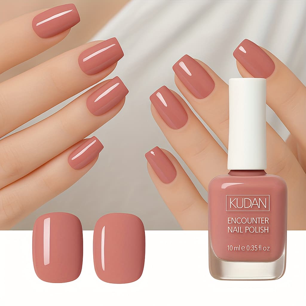 TEMU 2-pack Dusty Nail Polish, 0.35fl.oz Each, No Light Needed, Off, Quick Dry, Long Lasting, Glossy Finish, Look, Perfect For Diy Nail Art And Everyday Office Wear
