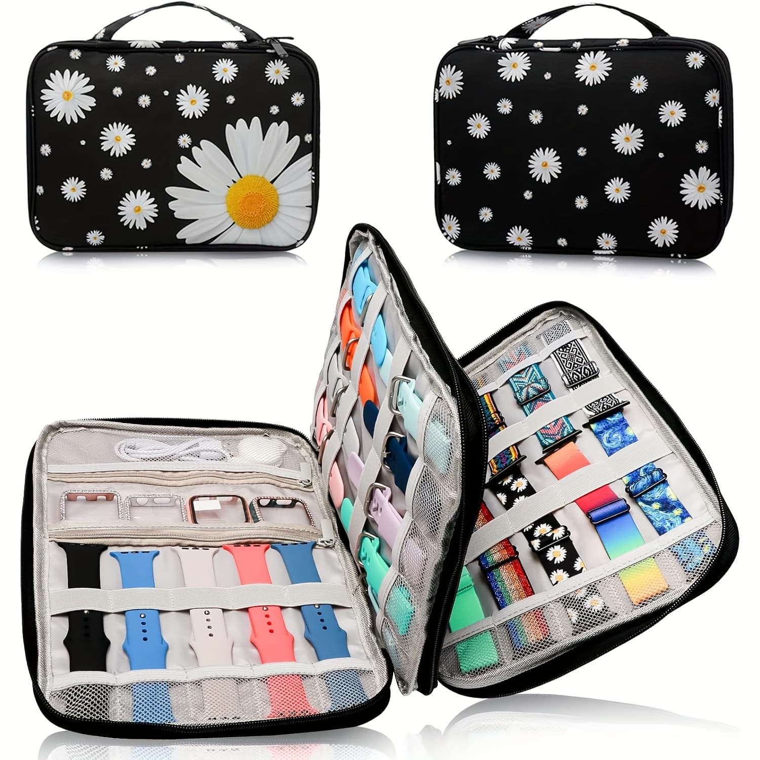 TEMU Organizer For Watch Bands, A Portable Holder For 35 Bands, Travel Organizer For Iwatch Bands, Pins, And Additions