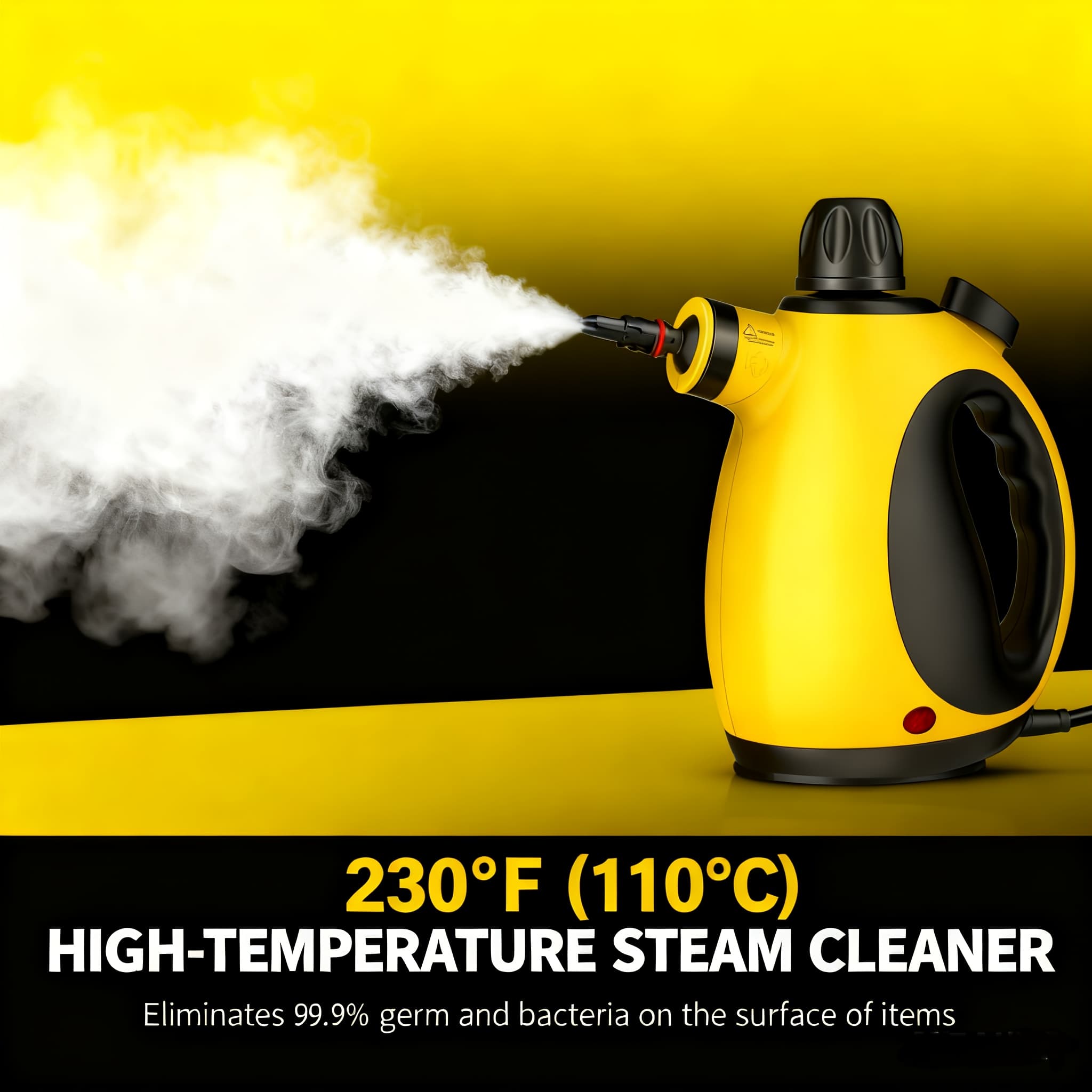 TEMU Portable Handheld Steam Cleaner – 12 Accessories, 12.8oz Tank, Rapid Heat-up, Tough & Stain Removal – Perfect For Home, Car, Cleaning Tasks