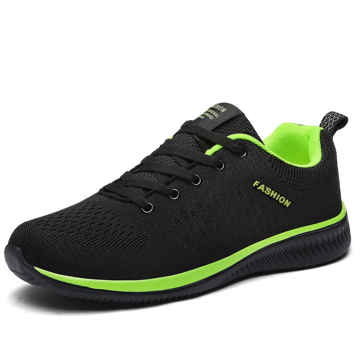 TEMU Men's Breathable Mesh Running Sneakers - Lightweight Low-top Sneakers With Stability Sole, Cushioned Suitable For Gym,, Casual Wear, - Stability Training & Everyday (solid Color)