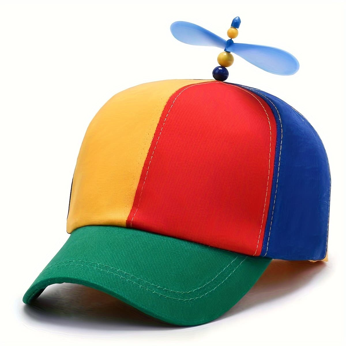 TEMU Adjustable Women's Propeller Baseball - Colorful, Sun-protective & Casual Polyester Hat For Spring/fall Outdoor Activities & Beach Parties, Beach Hat