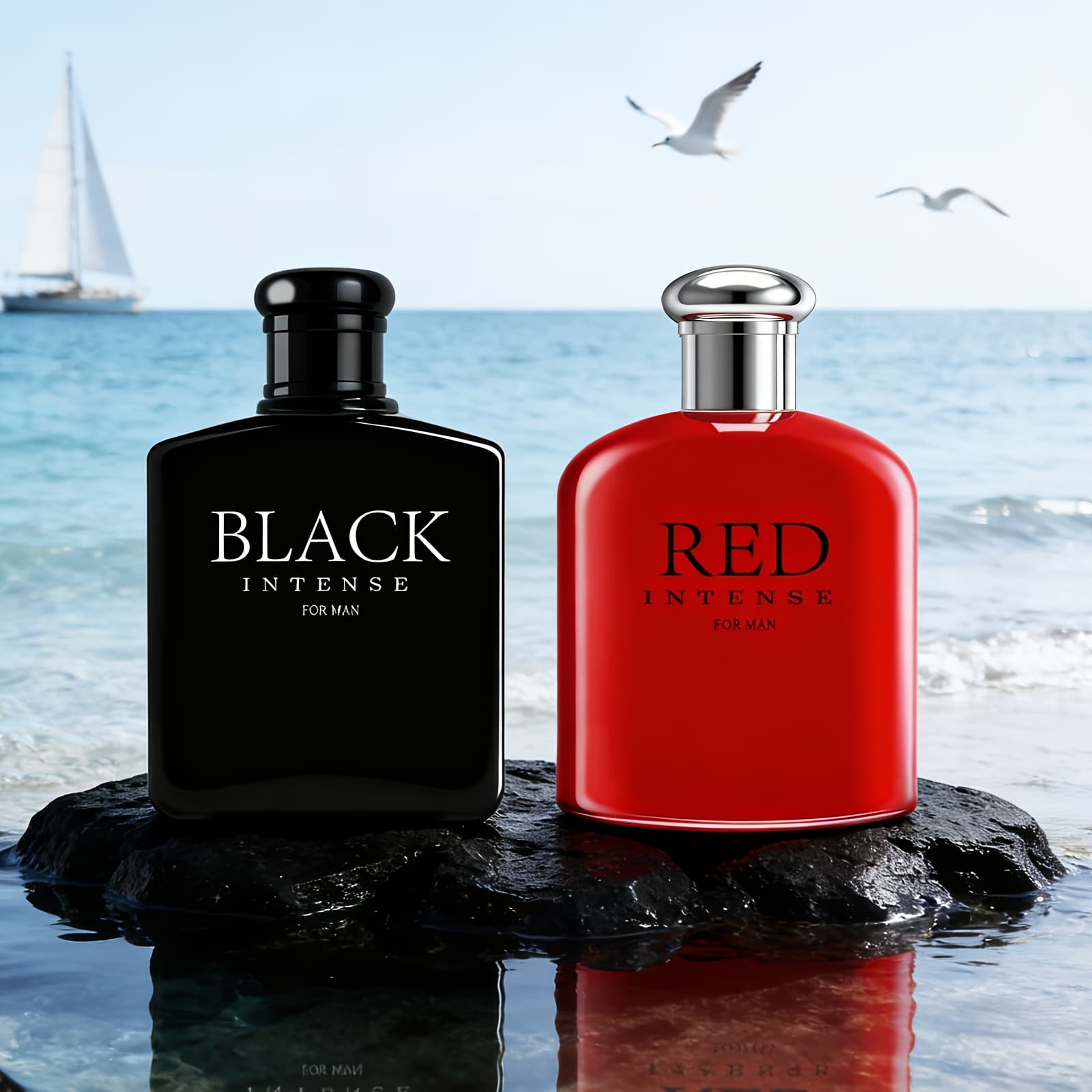 TEMU 2pack/200ml Men's Cologne Set | Spicy & Tropical Scents With Coffee & Mango Citrus Notes | Men' Cologne Gift For Office, Evening & Special Occasions