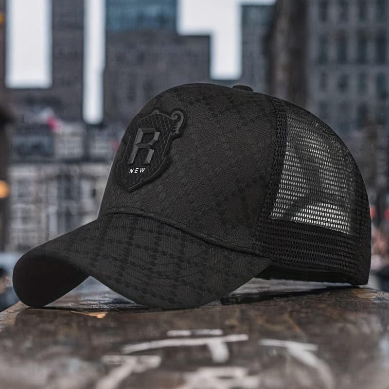 TEMU Light Luxury Hat Men's Baseball Hat Fashion Women's Casual Visor Mesh Breathable Trend Truck Driver Hat