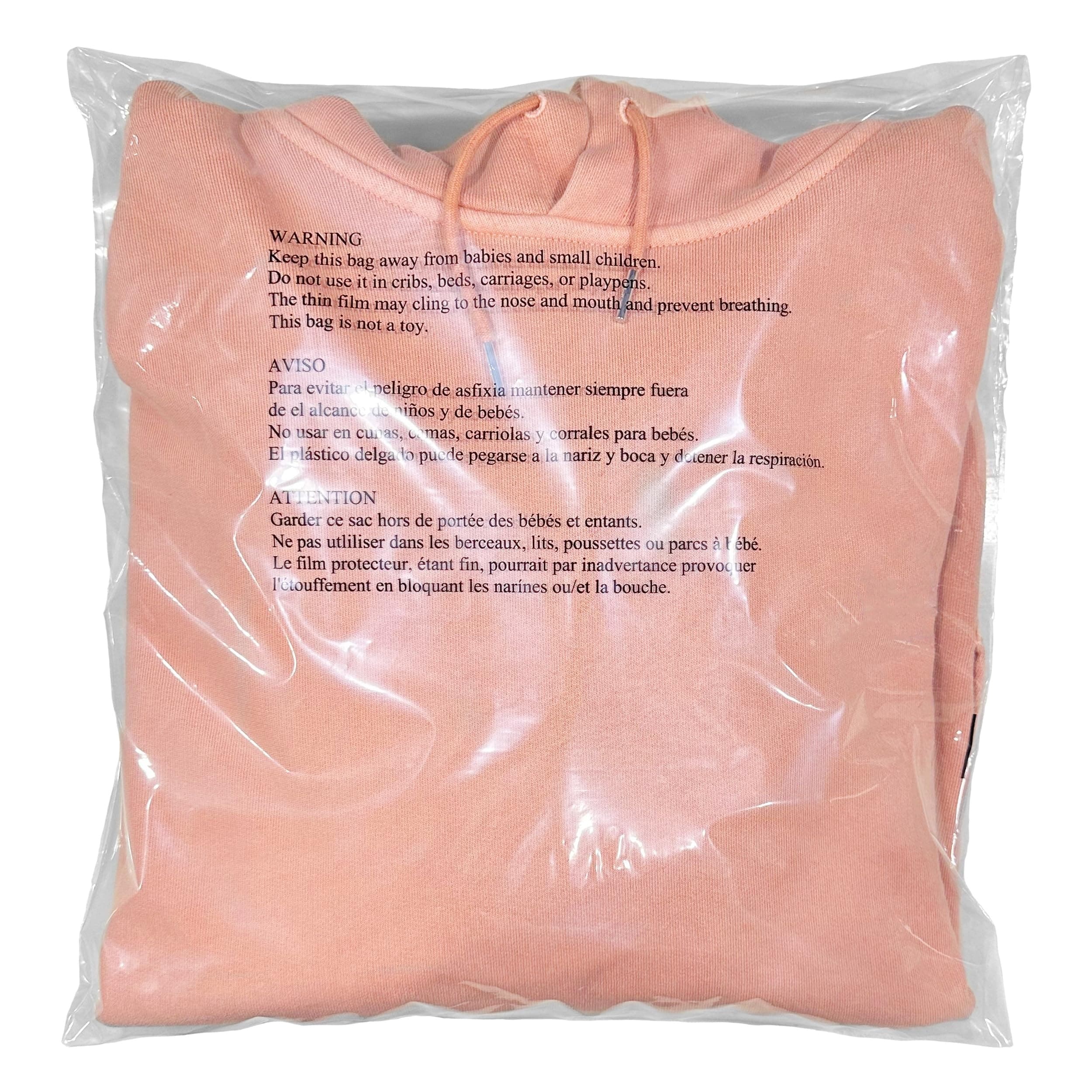 TEMU 200 Pack Clear Poly Bags With And Suffocation Warning For Clothing, T-shirts, And Gift Packaging - Durable Plastic Material