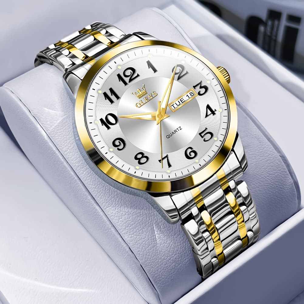 TEMU Bright Casual Quartz For Men, Premium Brand For Business, Authentic High-quality Men's Watches, , , Men's Wrist