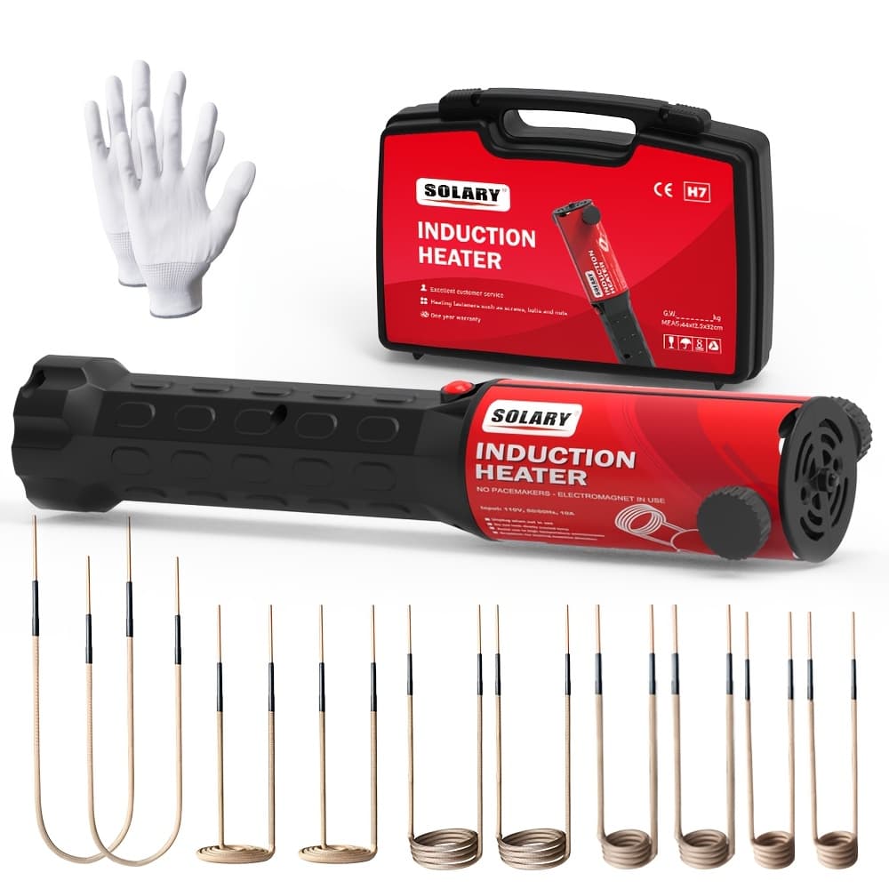 TEMU Solary Professional Induction Heater Kit: 110v 1200w High Power Magnetic Tool For Removing Rusted Automotive Bolts