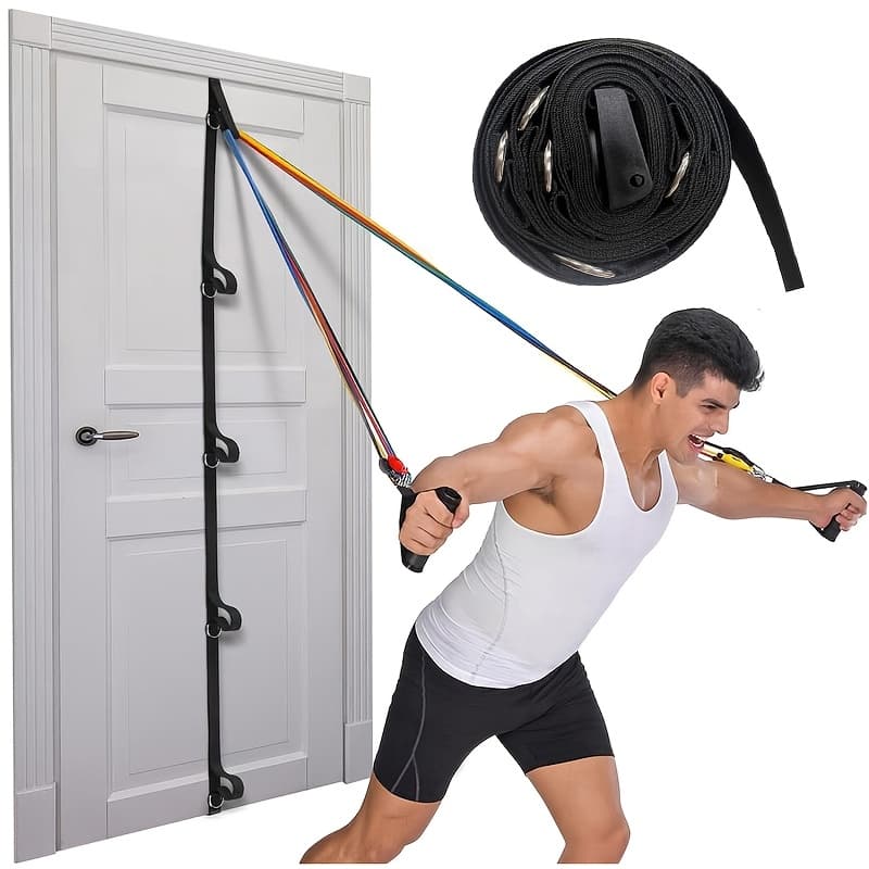 TEMU Door Anchor Strap, Portable Exercise Door Anchor, Space-saving, Easy To Set Up Home Gym, Safe Multi-point Anchor Fitness, Suitable For Home Fitness