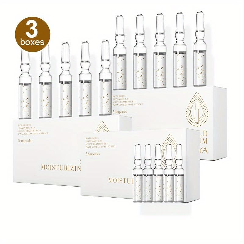 TEMU Ilisya Ampoule Serum 3 Boxes, Deep Hydrating And Moisturizing, Instant Hydration, Daily Use Products, Individually Packaged, Travel Friendly