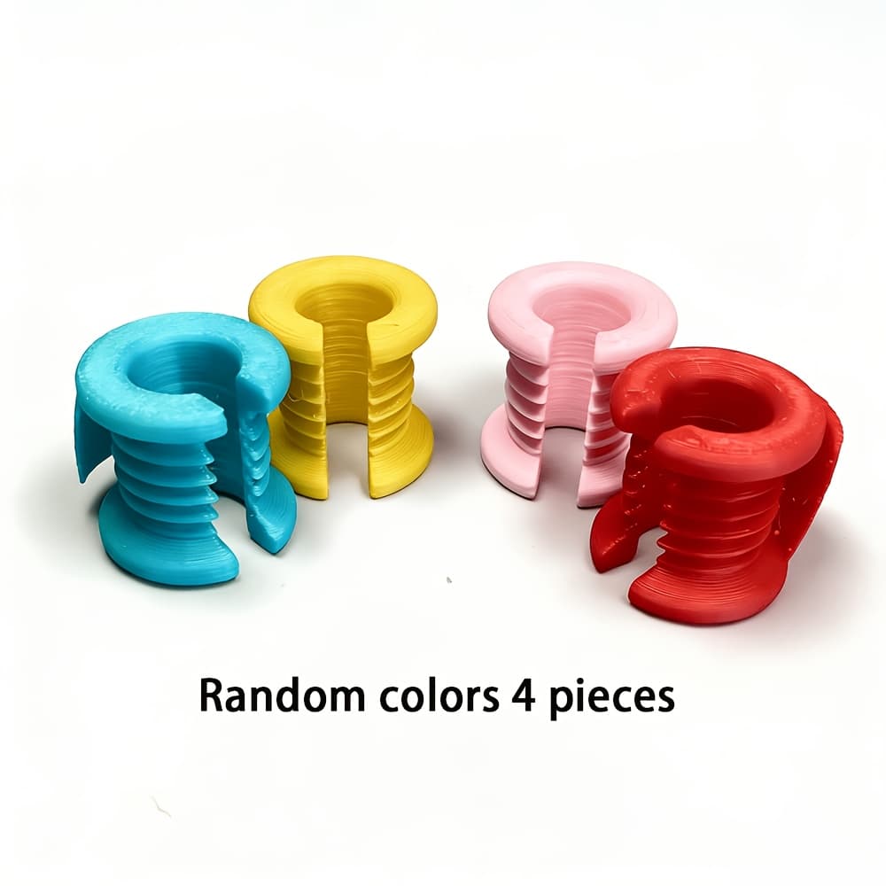 TEMU Crochet Knitting Mittens (random Color) Crochet Tool Knitting Aid Finger Protection For Hand Knitting 3d Printed Crochet Protection Mitts