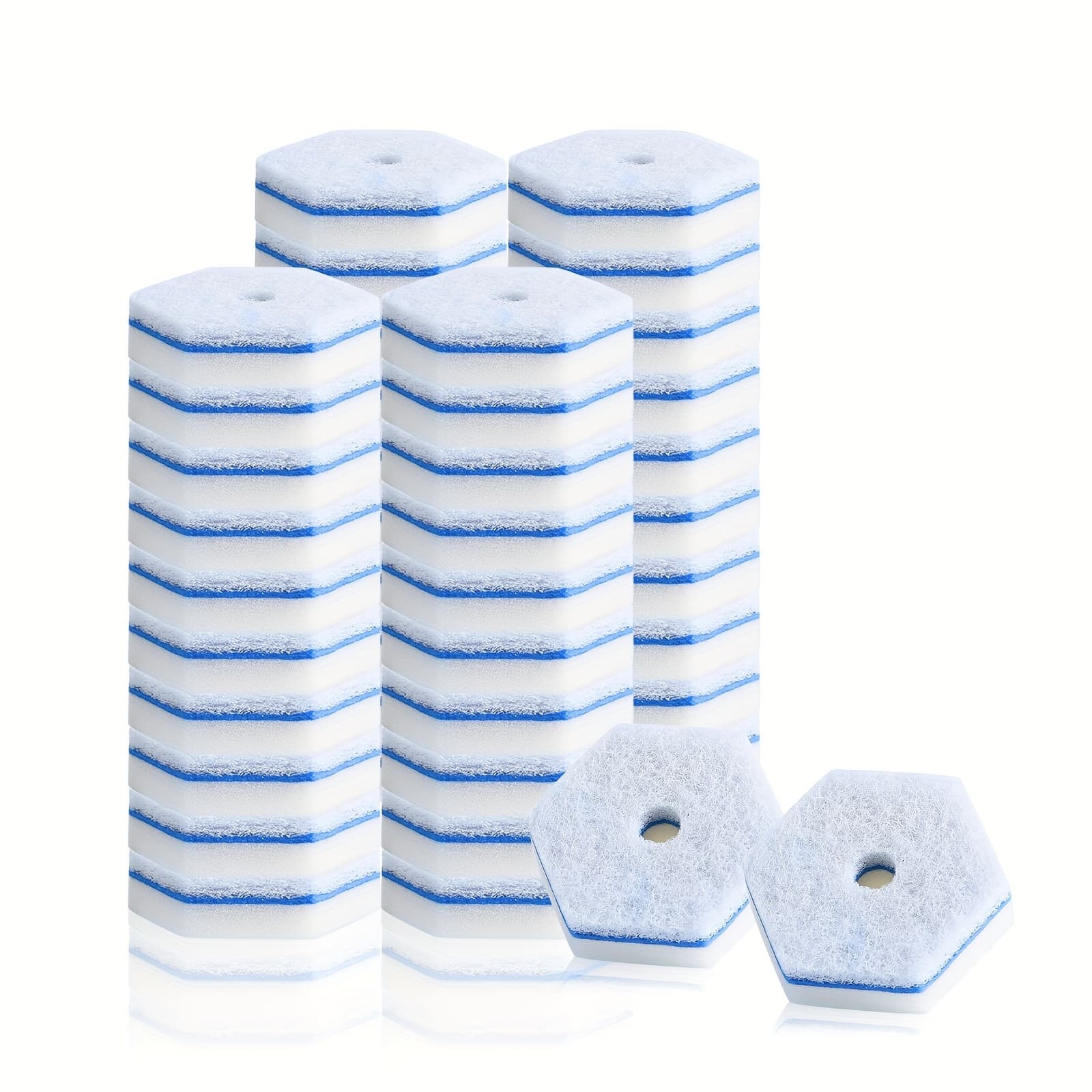 TEMU 20pcs Disposable Toilet Cleaning Bowl Refills Compatible With Different Wands