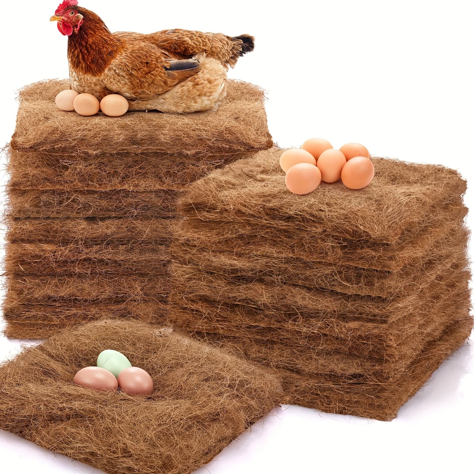 TEMU 24 Pack Nesting Pads Laying Hen Nesting Box Liners Nesting Pads For Chicken Coop Chicken Bedding Fit Most Nesting Boxes