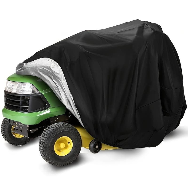 TEMU Riding Lawn Mower Cover, Waterproof Tractor Cover Fits Decks Up To 54", Heavy Duty 420d Polyester Oxford, Durable, Uv, Water Resistant Covers For Your Rider Garden Tractor 72"l X 54"w X 46"h