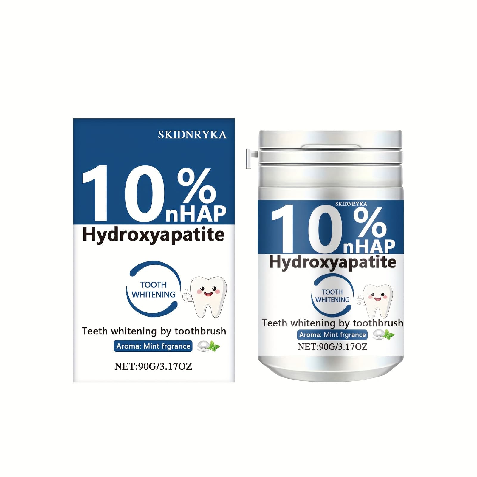 TEMU 10% Hydroxyapatite Tooth Powder-90g, Deep Cleaning & , Suitable For Daily Use And Travel, Unisex, Oral Hygiene Gift, Travel , Deep Cleaning Powder, Recommended Gift