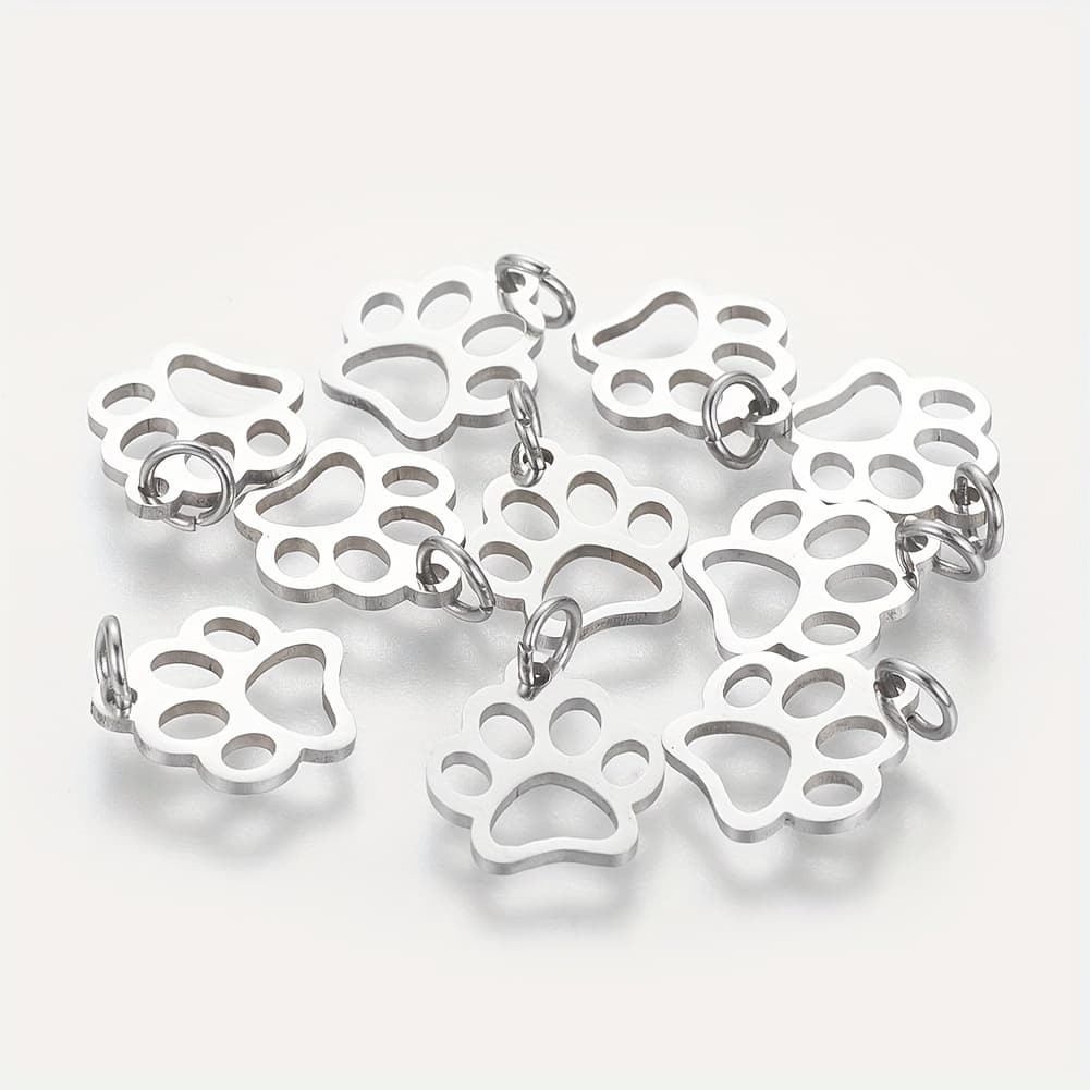 TEMU 5pcs Vacuum Plating 304 Stainless Steel Pendants