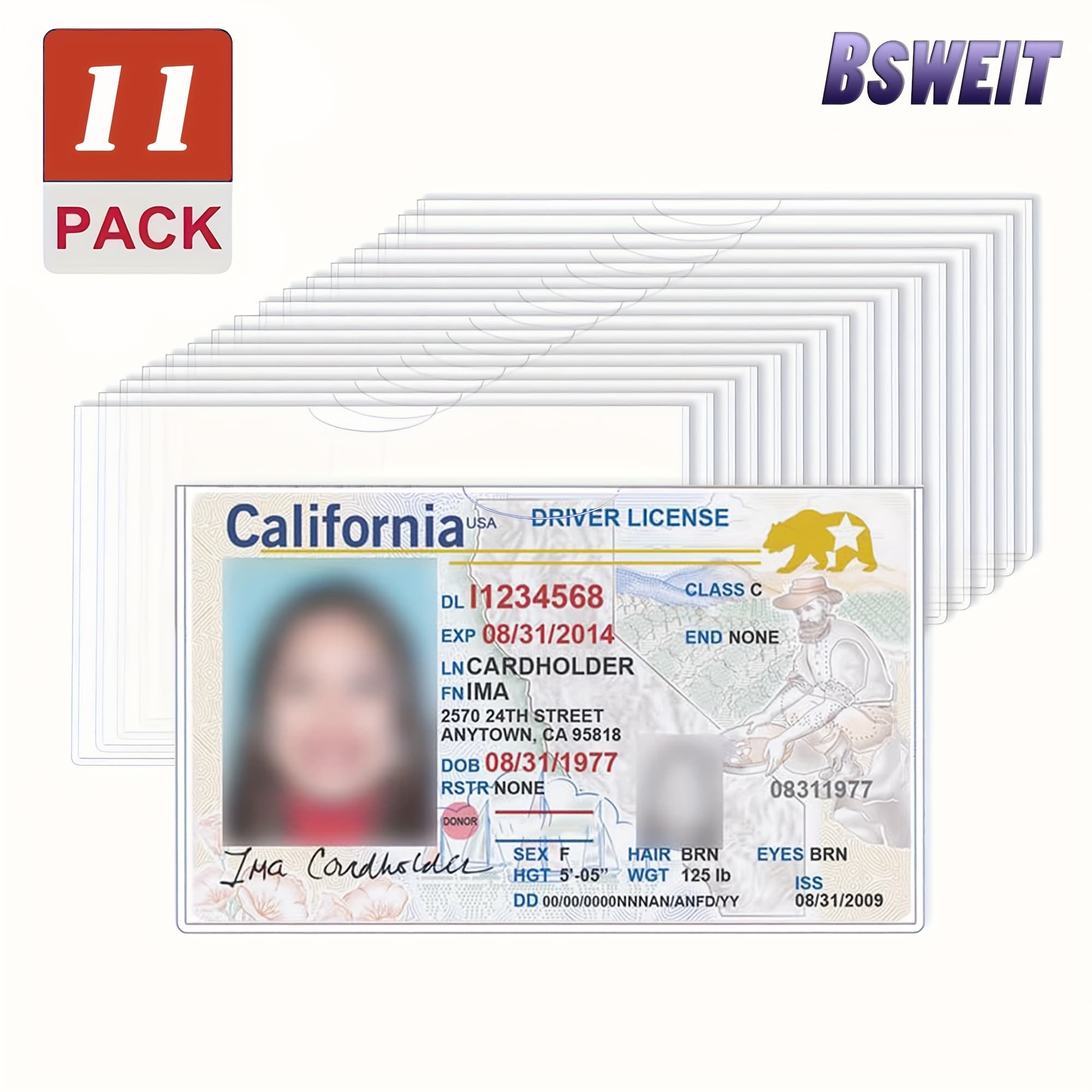 TEMU 11 High-quality Protective Covers, Suitable For Social Security, , And Credit Cards - Durable Pvc,