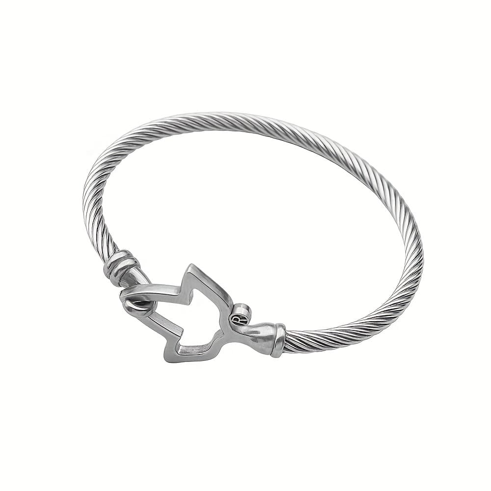 TEMU Stylish Adjustable Stainless Steel Maple Leaf Bracelet For Greek Sorority, Women's Fraternity 1908 Charm