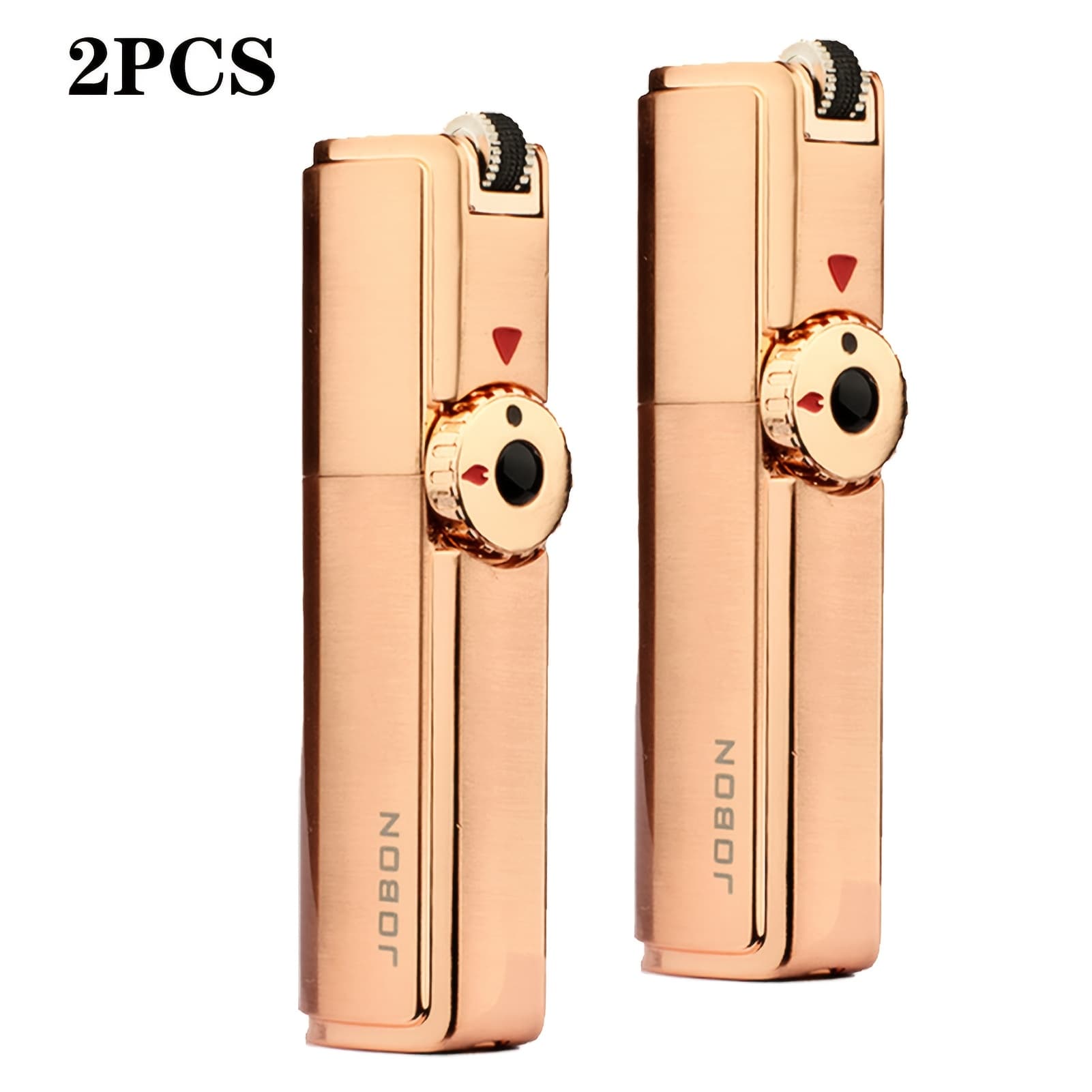TEMU 2 Gift Box Set (rose Golden), 1300 ° C Triple Straight Jet Spray Gun Flame Butane , With Punching Tool, Kitchen, Barbecue, Hiking, Camping, Etc., With (excluding Butane Gas), Without Battery