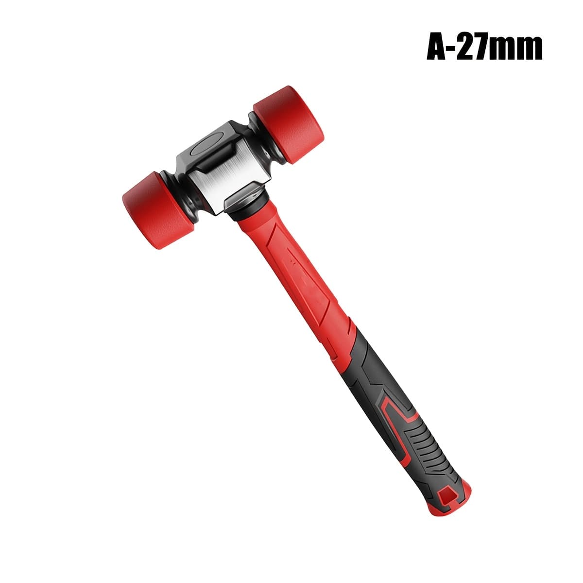 TEMU Heavy-duty Rubber Hammer, Installation Hammer, Hand Tools, Suitable For Flooring, Tile Installation, Carpentry, And Renovation Projects 27mm And 36mm