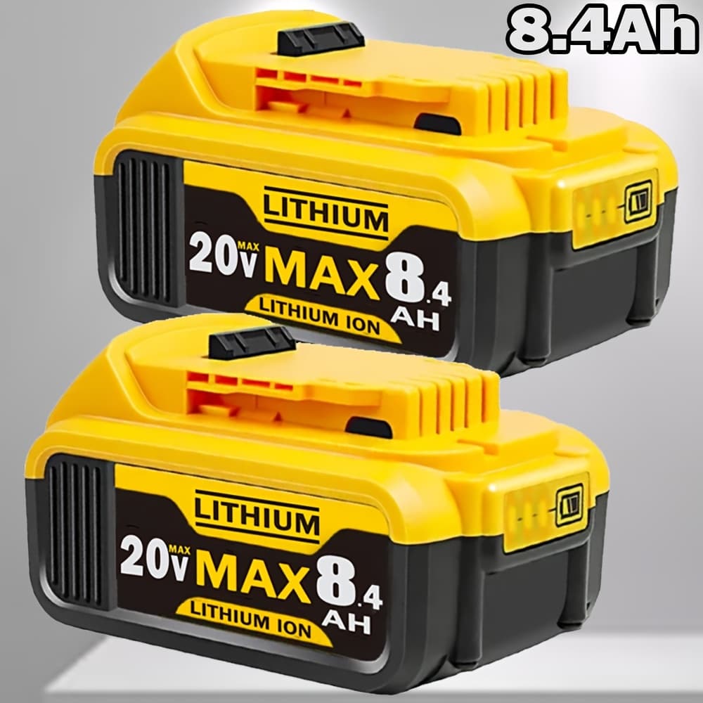 TEMU 2pack Dcb200 20v 8400mah Lithium Battery Replacement For 20v , For 20v Cordless Power Tools Dcb208,, Dcb201,dcb203, Dcb204, Dcb206,dcb209,dcb210,8400mah