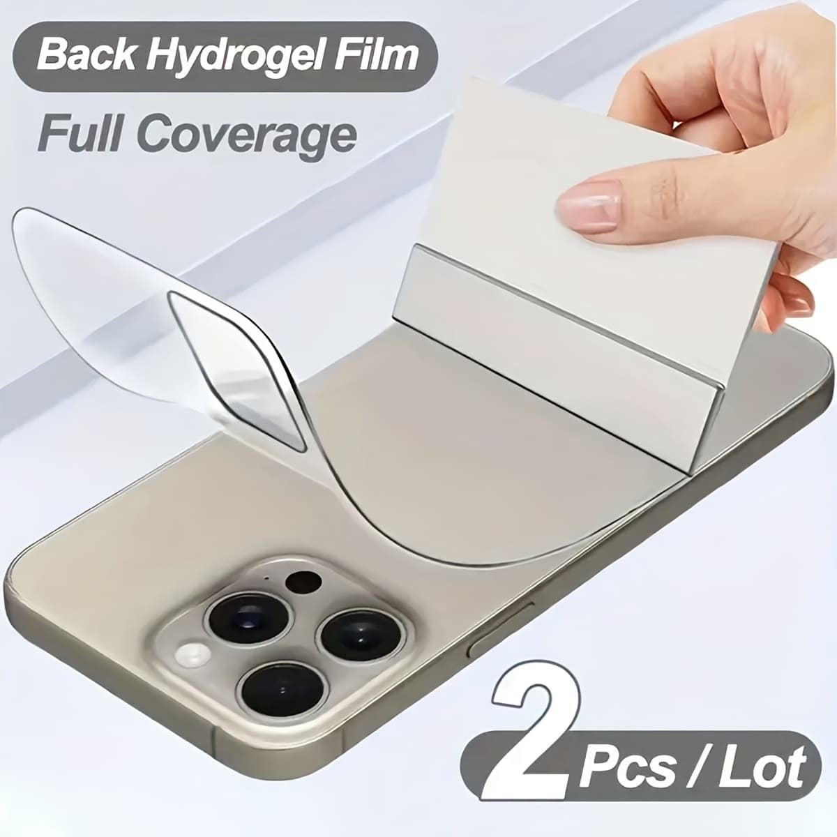 TEMU 2 Pack Full Cover Back Hydrogel Film Screen Soft Protector Compatible For Iphone 17 16 Pro Max 17 Air 16e 15 14 13 12 11 Pro Xr X Xs Max 12 13 Mini Anti-scratch, Anti-fingerprint