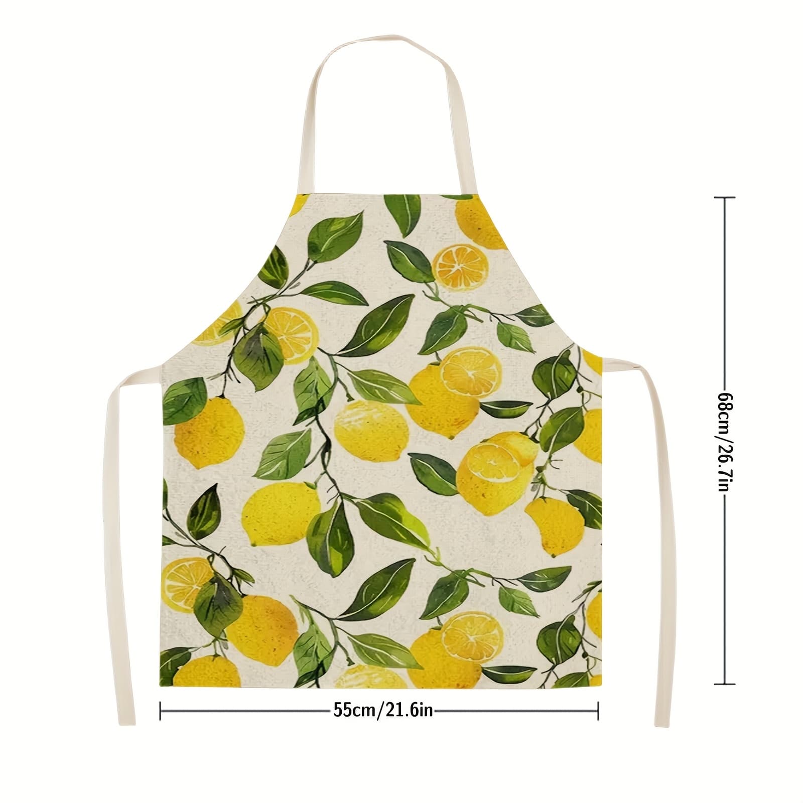 TEMU Watercolor Citrus Print Apron | A Durable And Comfortable For Multiple . Watercolor Citrus Pattern, Set Against A White Background, Features Vibrant And Bright Colors, To Your Kitchen Or Home.