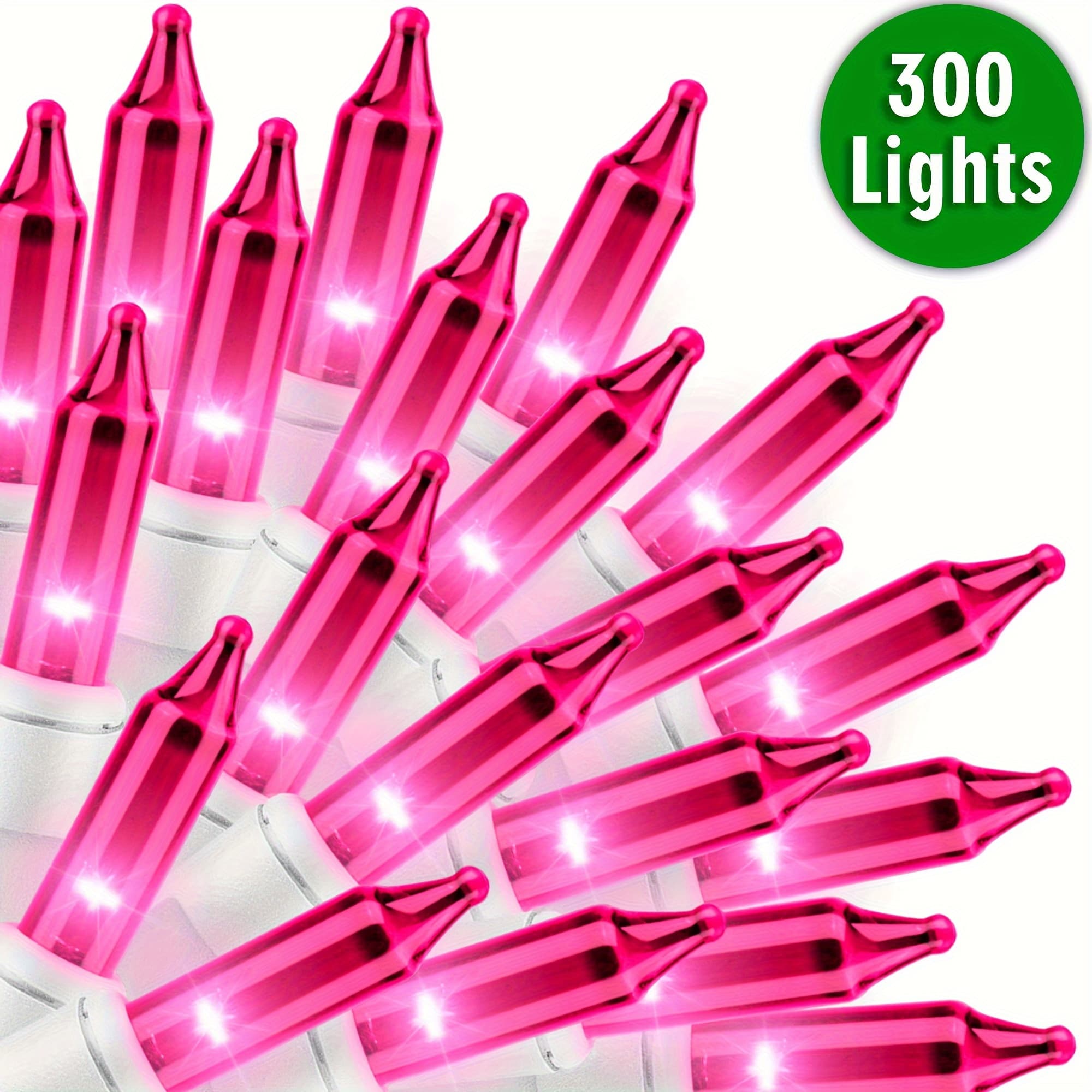TEMU 300 Lights 58.8ft (3pk Of 100l) Extendable Christmas Lights Decoration Mini Bulb String Lights Set For Christmas Tree Holiday Party Decor