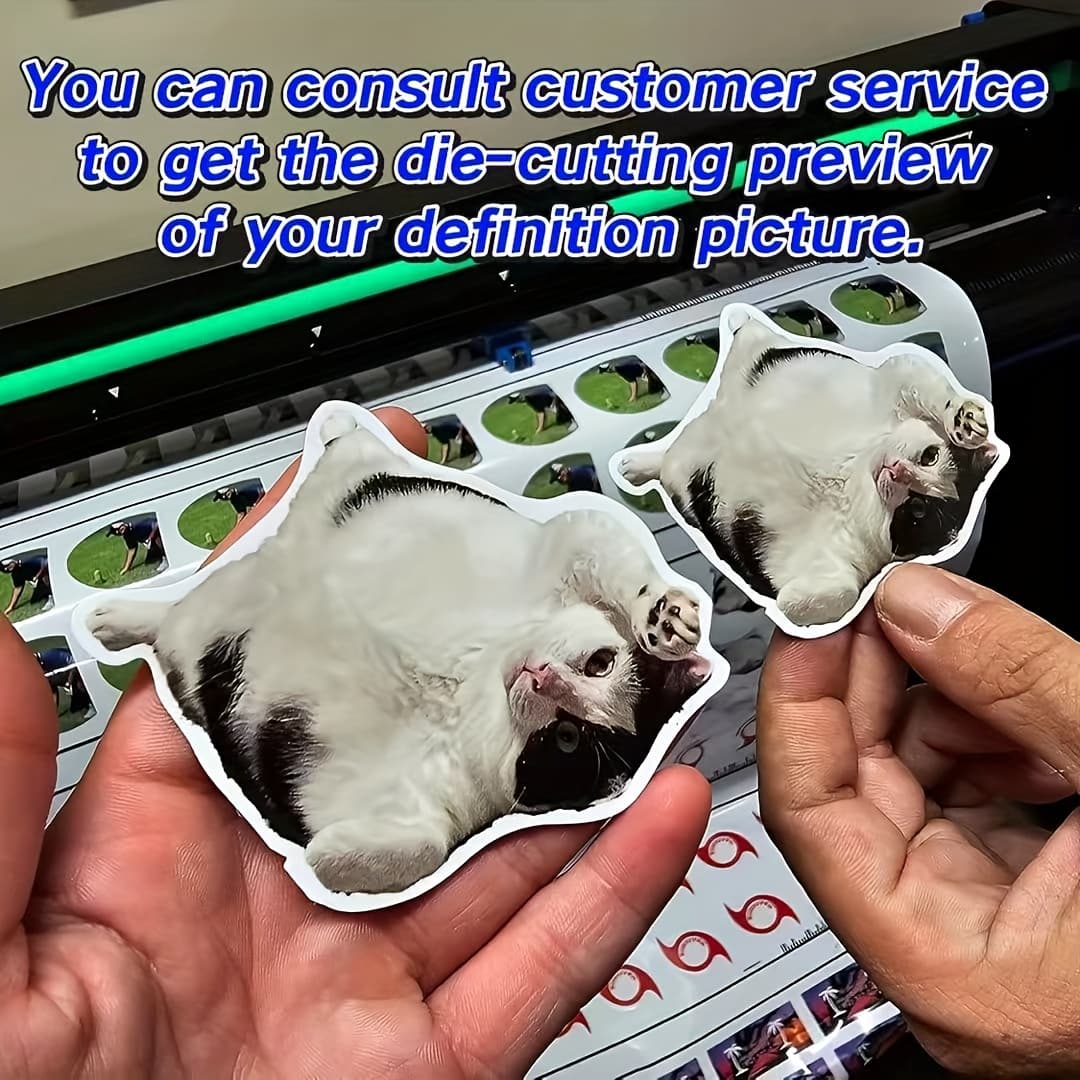 TEMU 500 Custom-shaped Die-cut Stickers 2-4 Inches Scratch-resistant Die-cut Into Any Want Suitable For Glass Metal And Wood