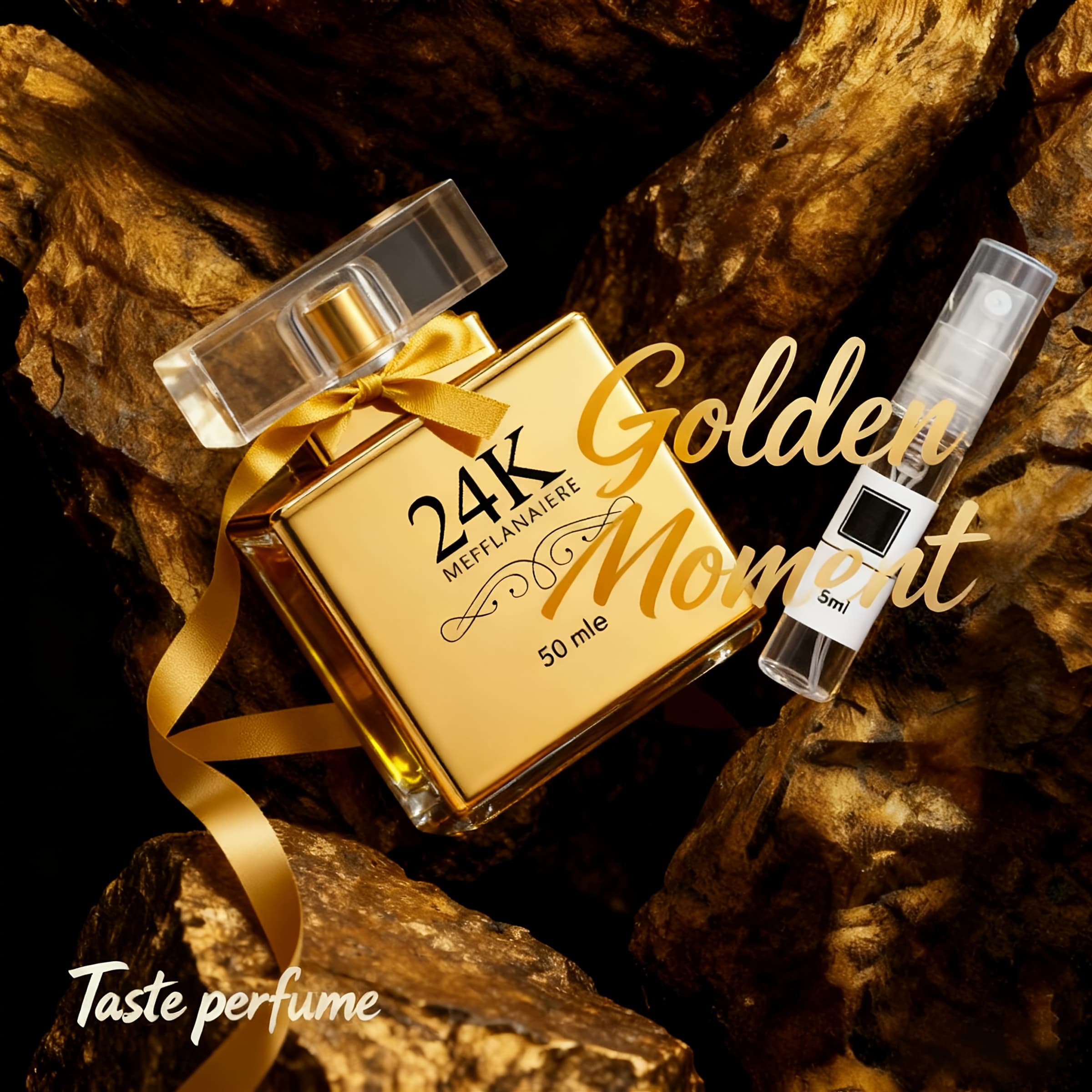 TEMU 1.7 Oz 24k Golden Women's Perfume, A Refreshing And Vanilla Scent, Great For Romantic Evenings And Everyday Wear, A For Her