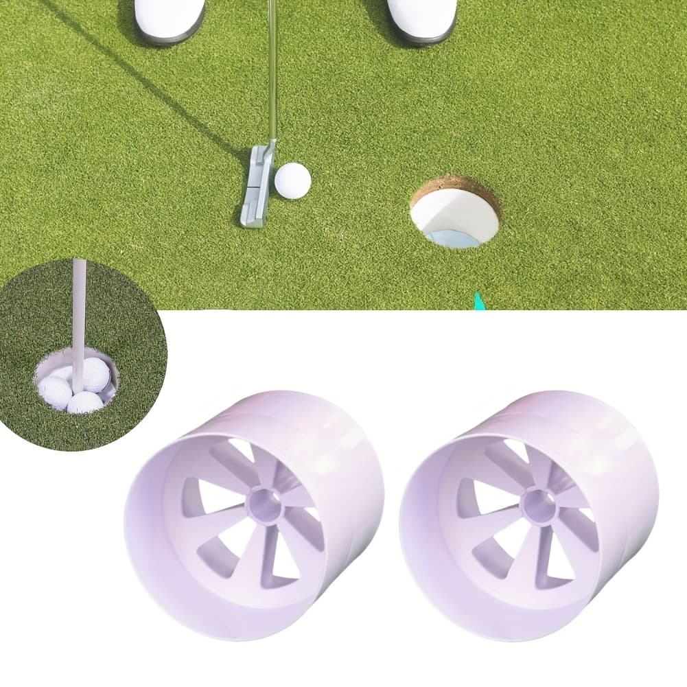 TEMU Golf Plastic Hole Cups, Practice Putting Cups, Flagpole Hole Cups, Golf Hole Cups
