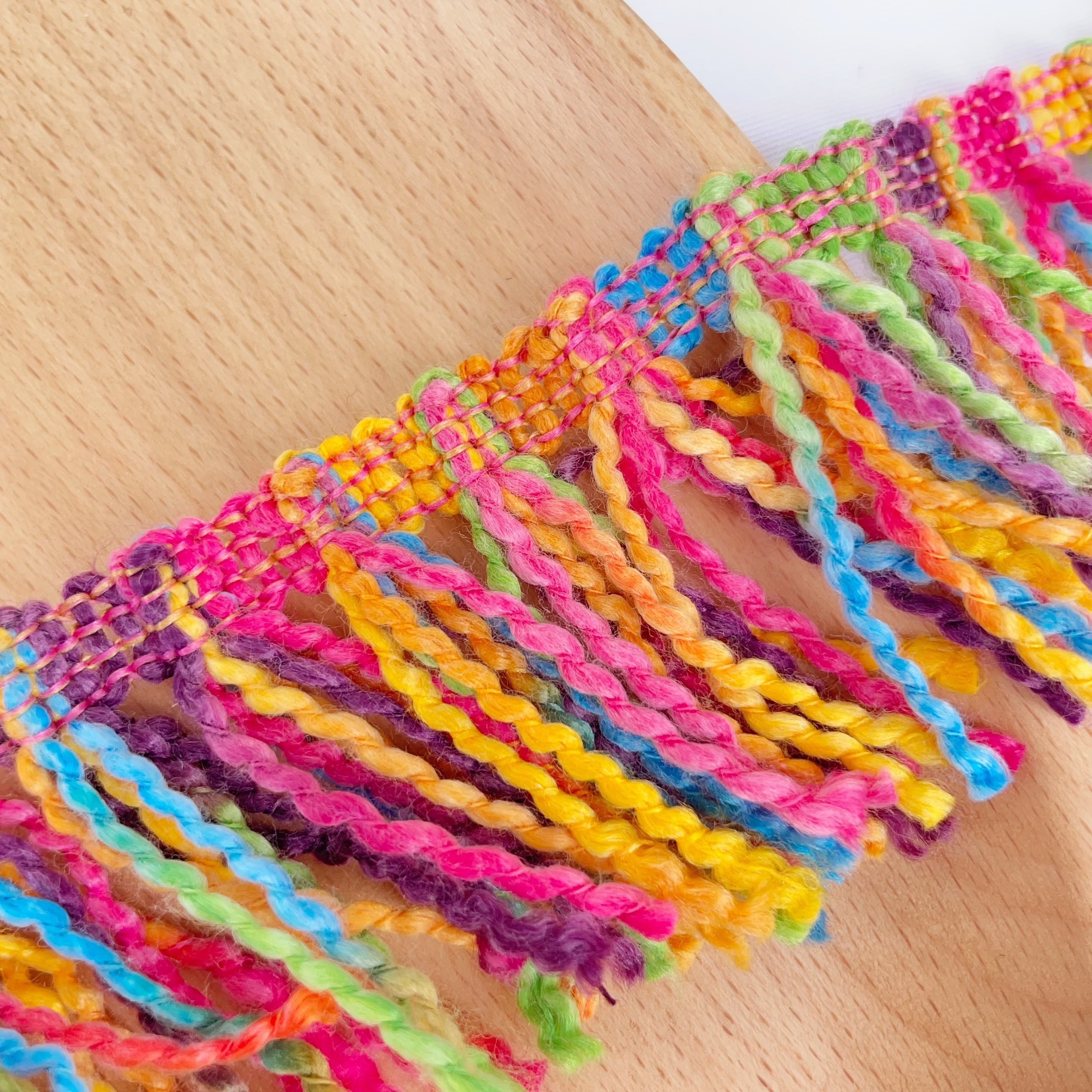 TEMU Specialty Yarn Colored Tassel Trim Lace For Clothing, Hats, And Craft Decoration Accessories
