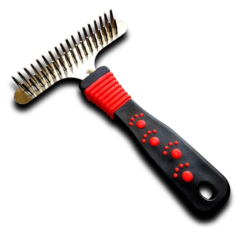 TEMU Dog Grooming Comb, Hair Removal And Hair Trimming Comb, For Combing Out Knotted Hair Of Dogs, Double-row Comb Suitable For Large-sized Dogs.