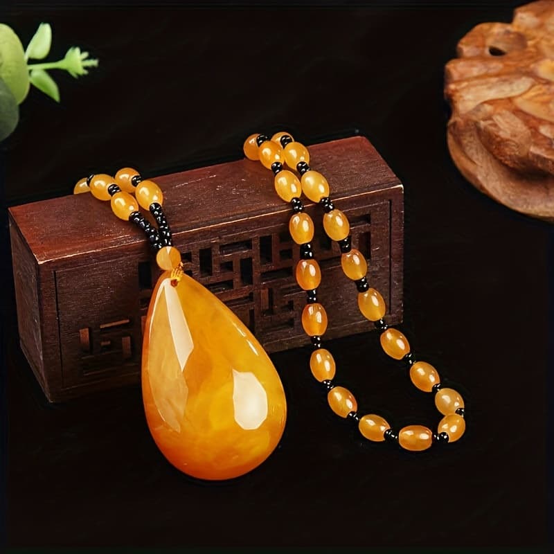 TEMU 1pc Water Drop Fashion Pendant Thanksgiving Birthday Gift Men Or Women Or Or Family Easy And Elegant Ornament