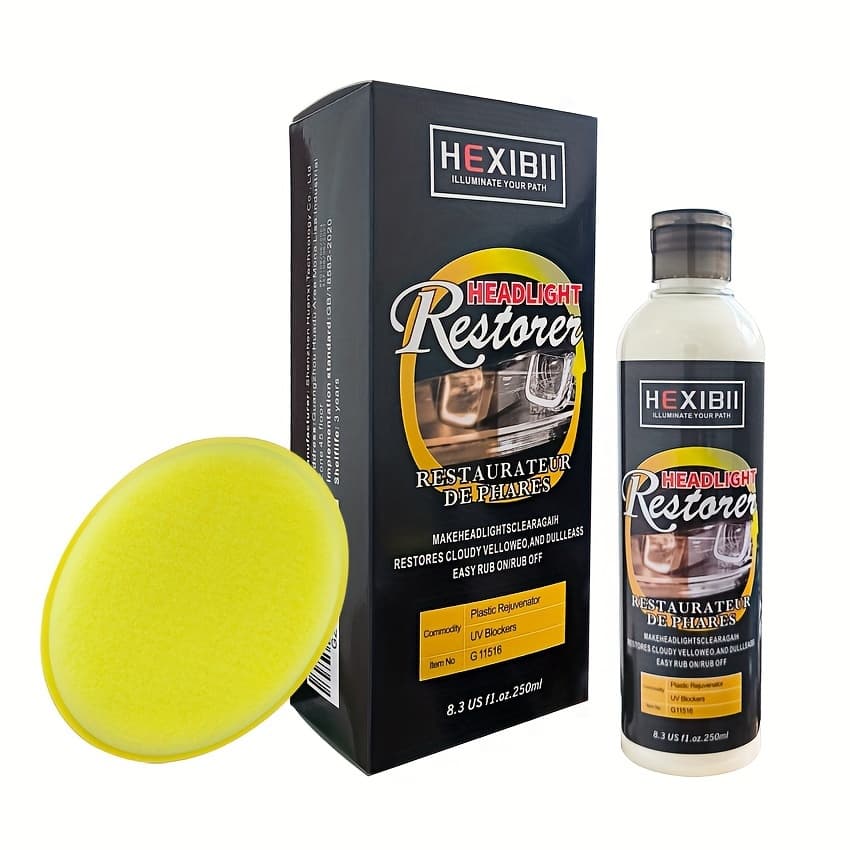TEMU 8.5oz Car Headlight Restoration Fluid Automotive Headlight Oxidation Yellowing Scratches Blurring Enhancement Crystal Plating Coating Refurbishment Agent