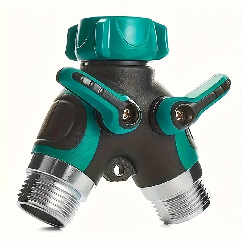 TEMU New Model Irrigation Dual- Soft Hose Branch Connector, 3/4 Inch Garden Tap Branch Drip Irrigation Adapter Splitter