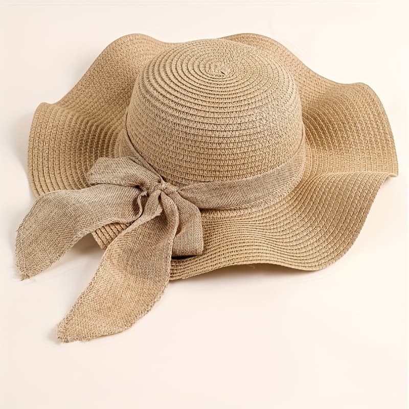 TEMU 1pc Sun Hat For Women Face Cover Versatile Beach Hat Summer Seaside Wide Brim Straw Hat Fisherman Hat