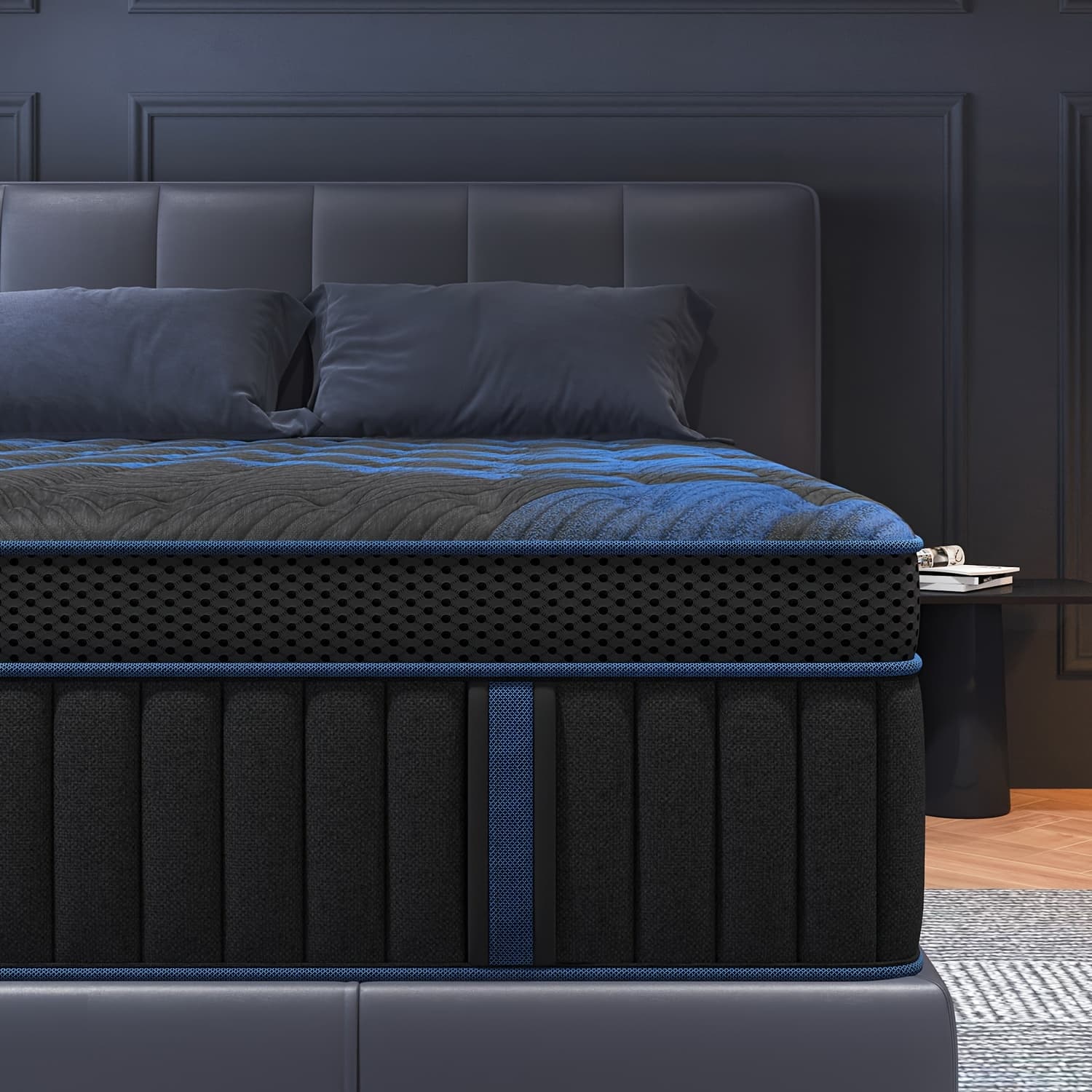 TEMU 12" 14" Gel Memory Foam Hybrid Mattress Twin Full Queen King In A Firm