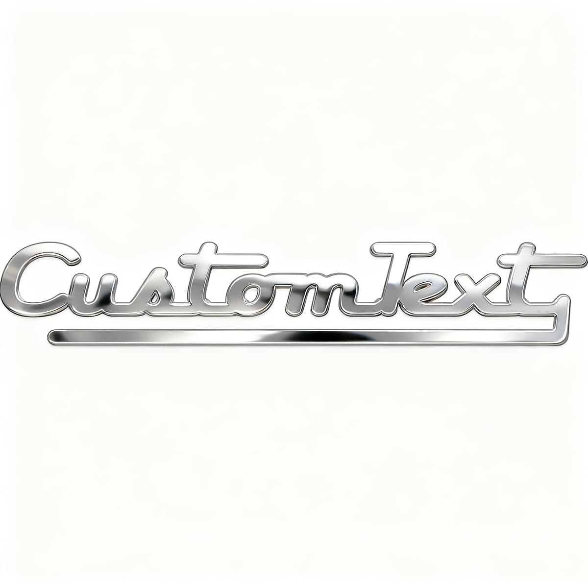 TEMU Custom Personal Font Metal Car Badge Body Trunk Emblem Decor Sticker Auto Waterproof Stainless Motorcycle Truck Boat Guitar Piano Additions, Vehicle Additions