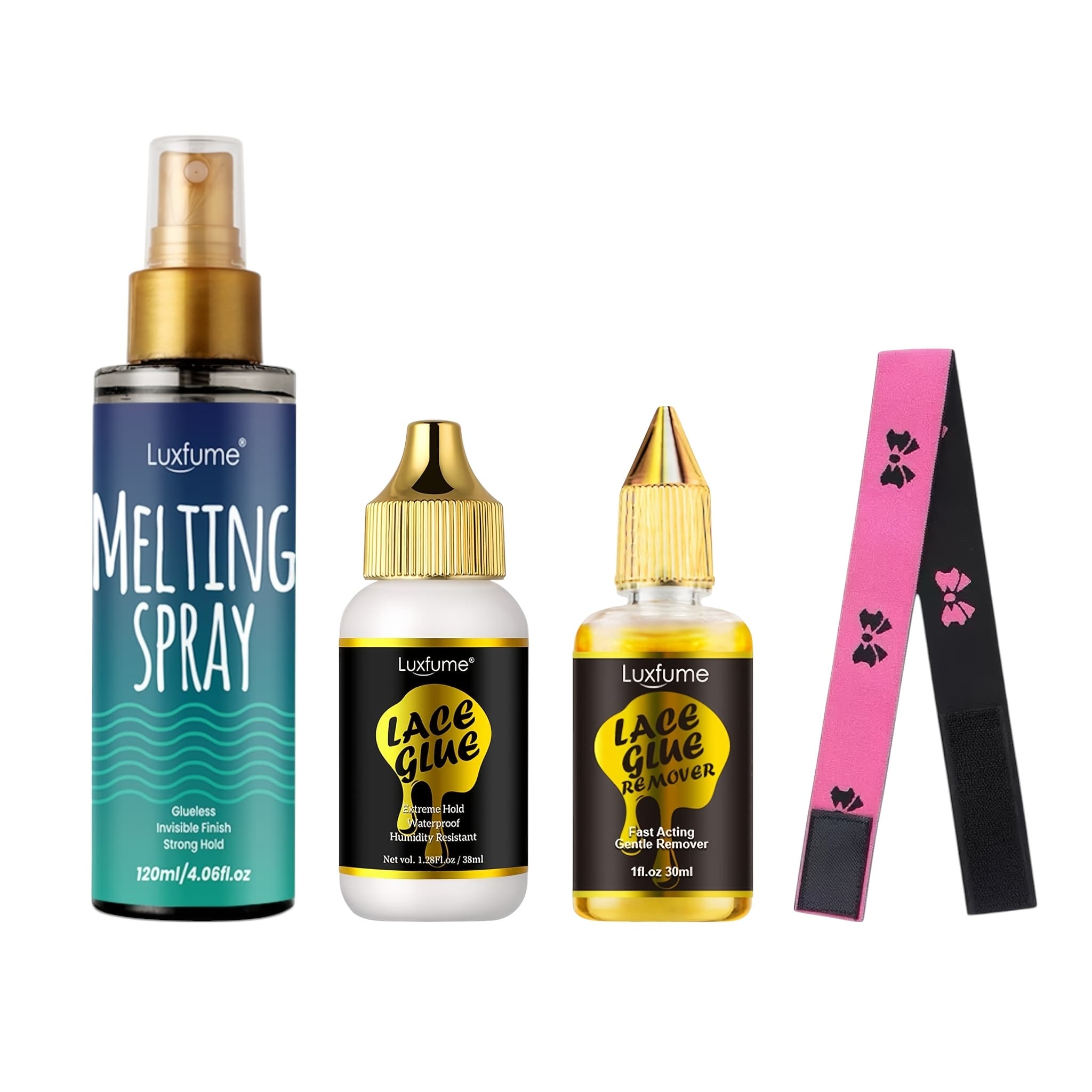 TEMU Luxfume Wig Maintenance Set | Melting Spray, Remover, Headband, Holiday Present