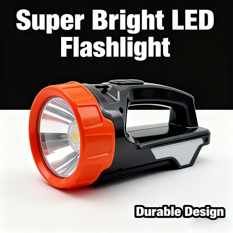 TEMU Handheld Flashlight, Rechargeable Led Tactical Flashlight, Variable Length Handheld Light, Usb/solar Charging, Long , 5 , Used For , Outdoor Camping, Hiking, Christmas Gift, Men's Gift
