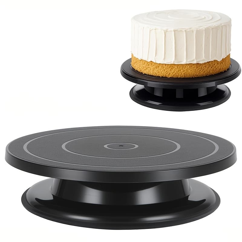 TEMU 1pc 11 Inch Spinning Turntable, 360° Rotating Cake Decorating Stand With Non-slip Base & , Heavy Duty Turntable For Baking, Painting, Clay Sculpture, Diy Crafts, Display