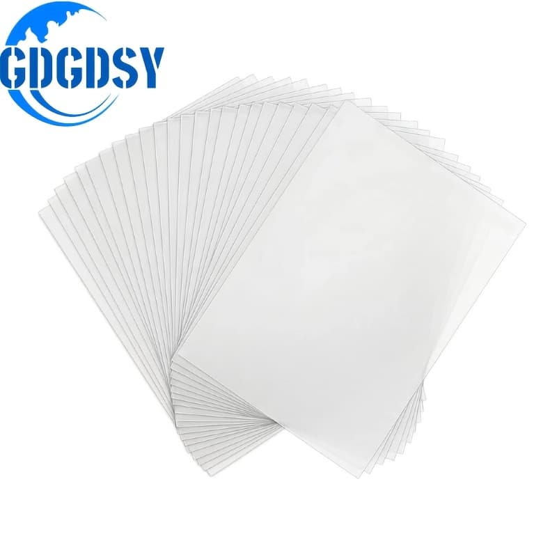 TEMU Gdgdsy 40pcs Plastic Sheets, Fun Shrink Film, Single Ground Translucent Sheet Blank Film Paper, Creative Craft, Create Your Own Earrings, Necklaces, Keychains