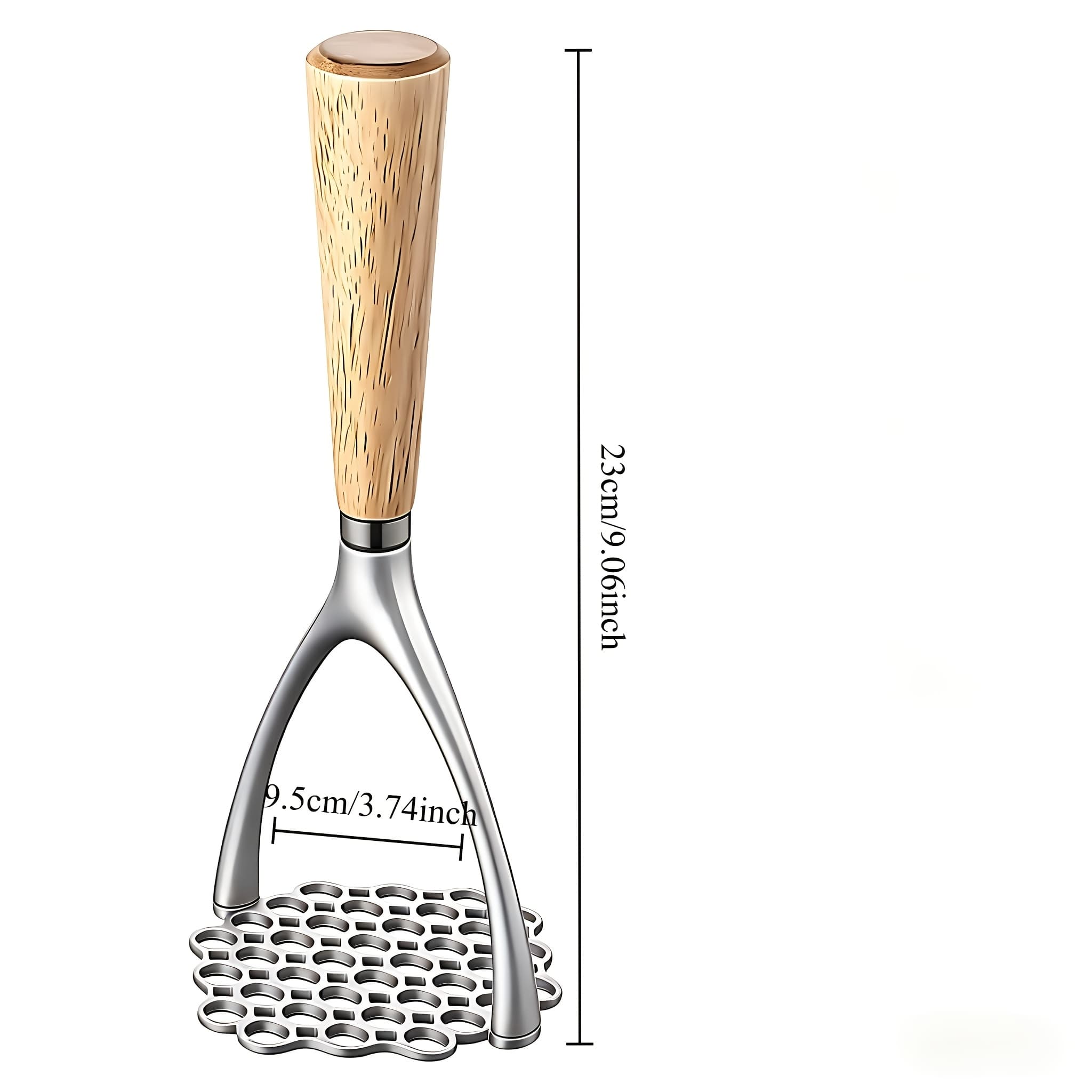 TEMU 1pc Potato Masher, Multi-functional Potato Ricer, Potato Crusher, Potato Sifter, Round Handheld Kitchen Press Tool, Suitable For Vegetables, Fruits, Potatoes, Kitchen Utensil, Kitchenware