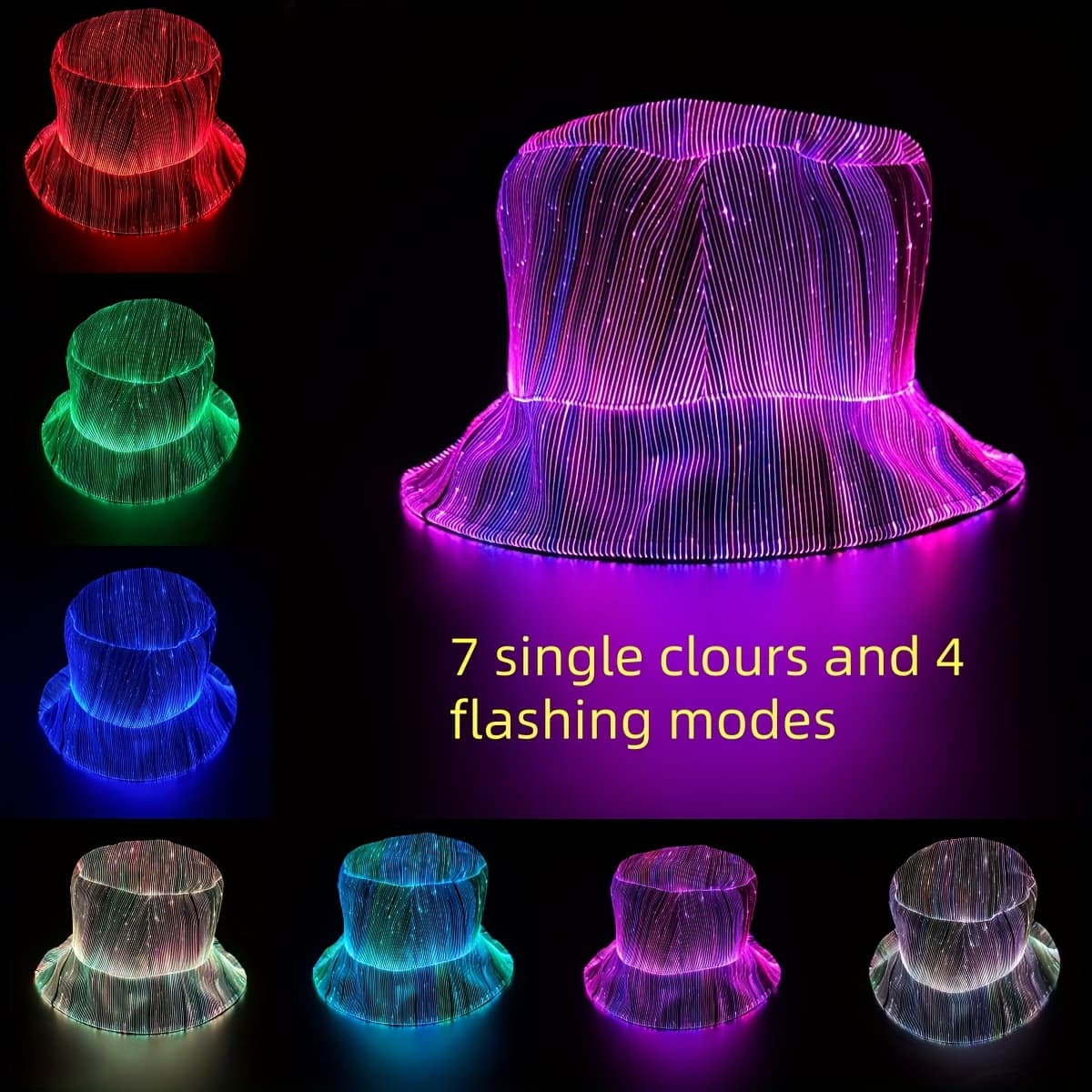 TEMU Led Light-up Bucket Hat