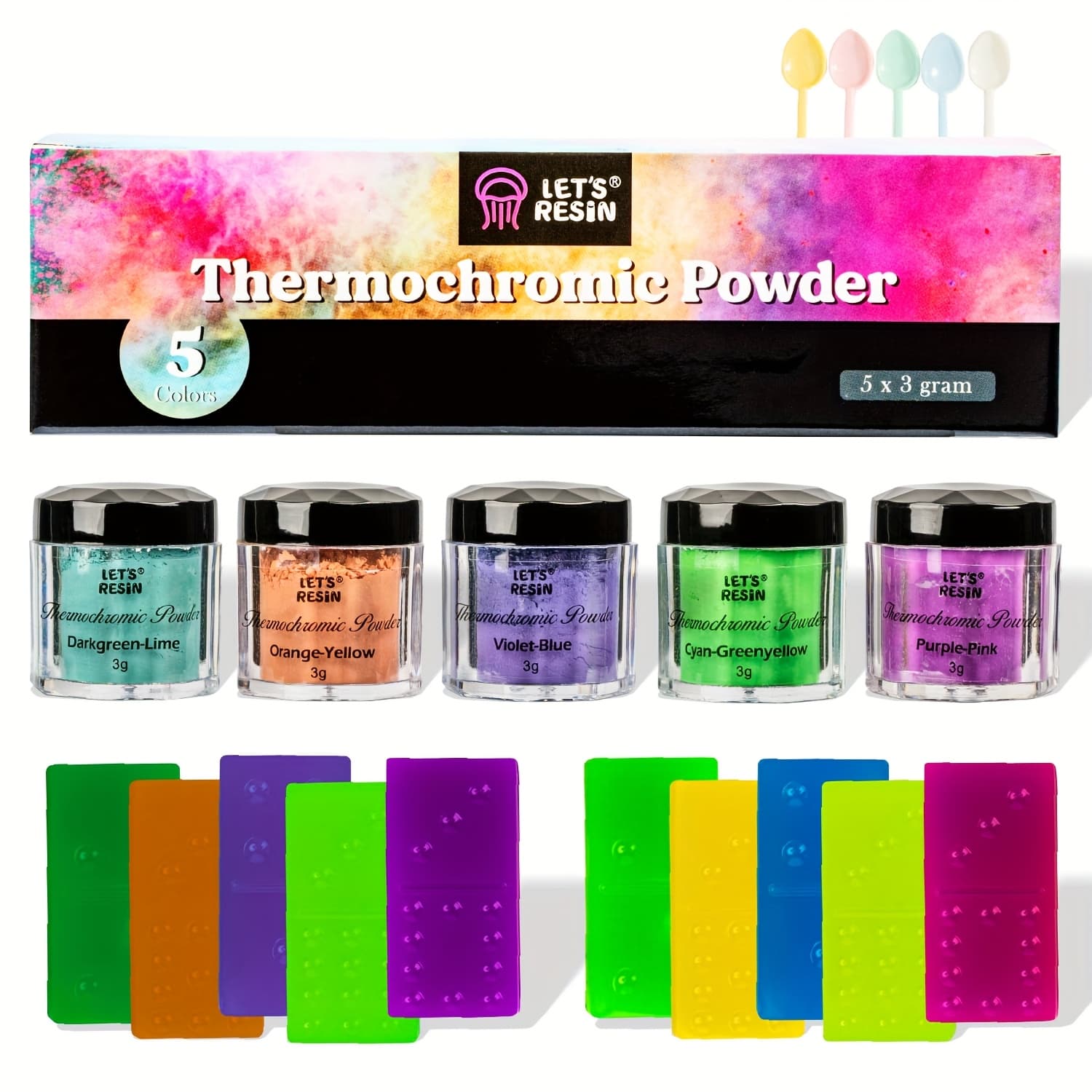TEMU Resin Temperature Activated Thermochromic Powder Pigments, At 88°f