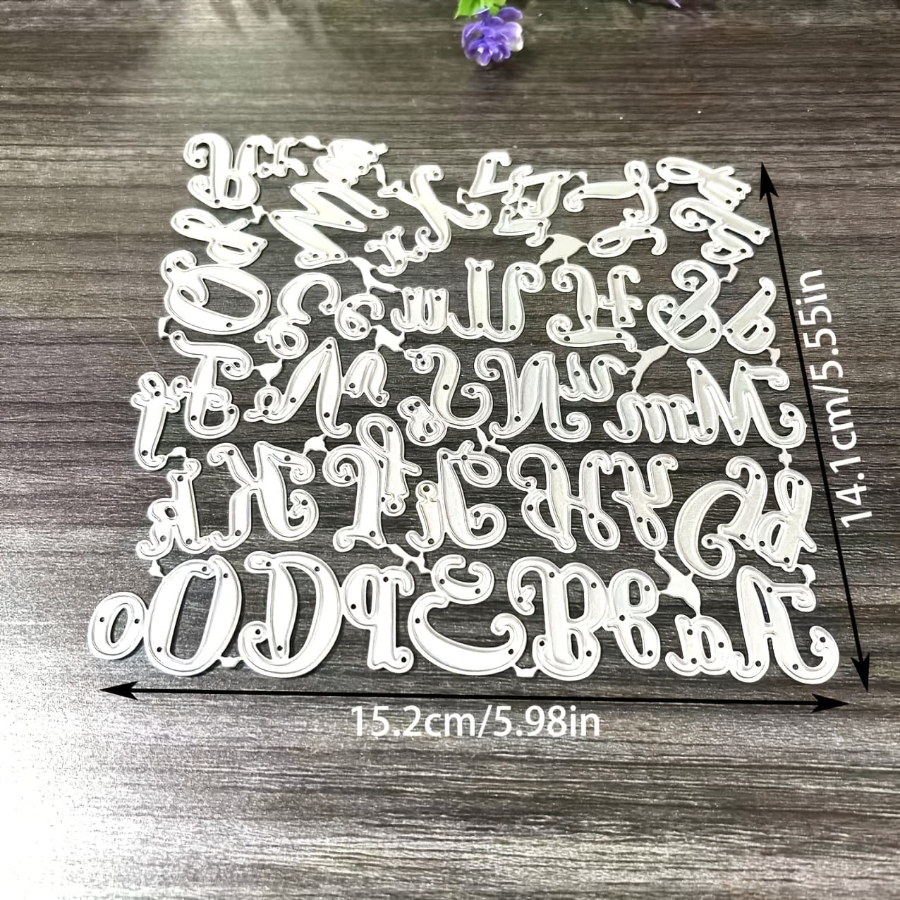 TEMU 1pc Metal Die Cut, 2024 Metal Cutting Die For Paper Card Making Scrapbooking Diy Cards Photo Album Craft Decorations Alphabet Letter Metal Cutting Dies